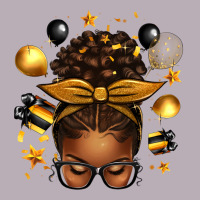 New Year's Eve Afro Messy Bun Vintage Tee | Teevron
