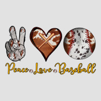 Peace Love Baseball Premium Hoodie | Teevron