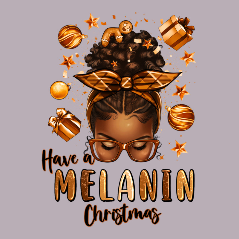 Have A Melanin Christmas Afro Messy Bun Vintage Tee by texasbilliewilder | Teevron