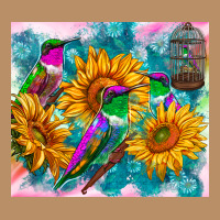 Hummingbirds Sunflower Vintage Hoodie | Teevron