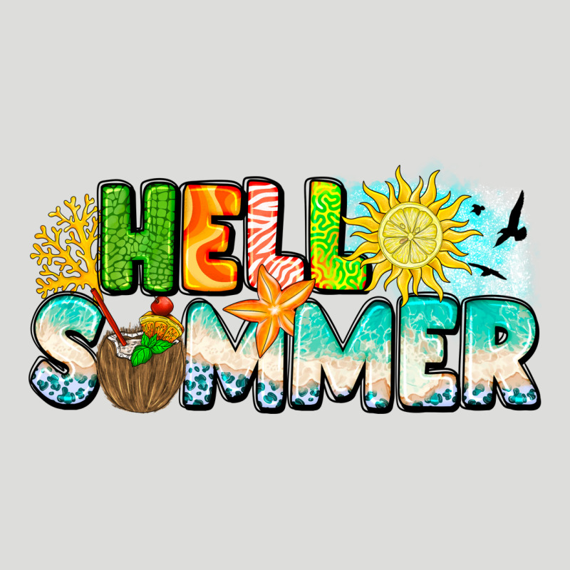 Hello Summer Zipper Hoodie by CowhideDigitalArt | Teevron