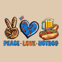 Peace Love Hotdog Heavyweight Sweatshirt | Teevron