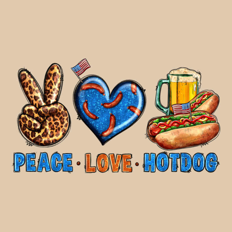 Peace Love Hotdog Heavyweight Sweatshirt by BundleAndBundleShop | Teevron
