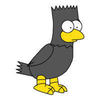 bart as edgar allen poe raven nevermore halloween | Teevron