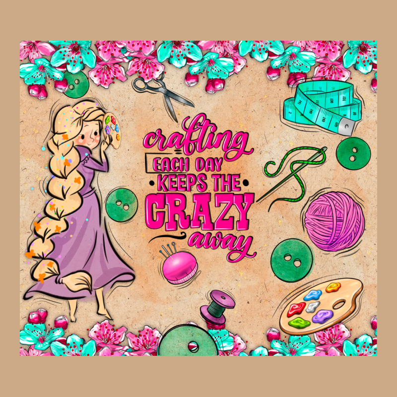 Sewing Crafting Each Day Keeps The Crazy Away Vintage Hoodie by TumblerDesignByShophia | Teevron