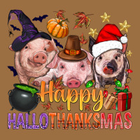 Happy Hallothanksmas Pigs Vintage Tee | Teevron
