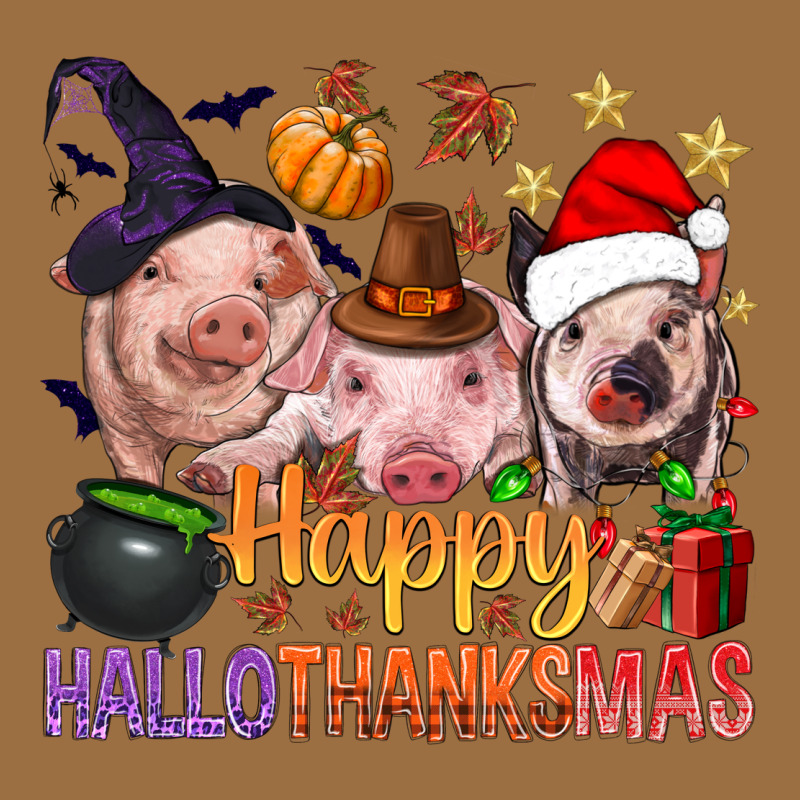 Happy Hallothanksmas Pigs Vintage Tee by NancyCooperArtShop | Teevron