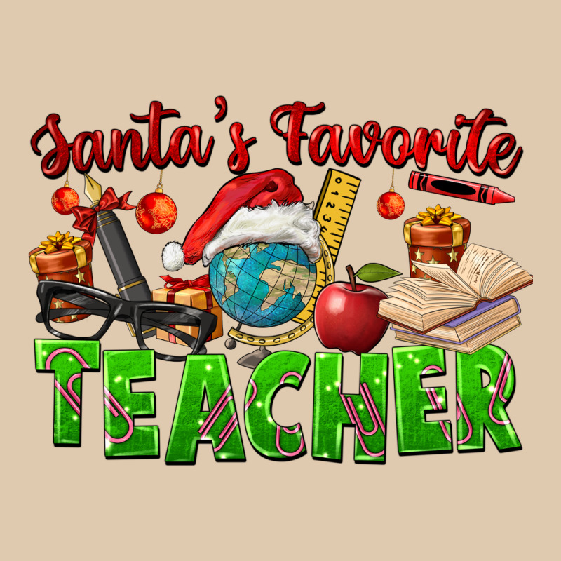 Santa's Favorite Teacher Heavyweight Sweatshirt by FaDigitalArtStudio | Teevron