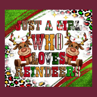 Just A Girl Who Loves Reindeer Long Sleeve Tee | Teevron