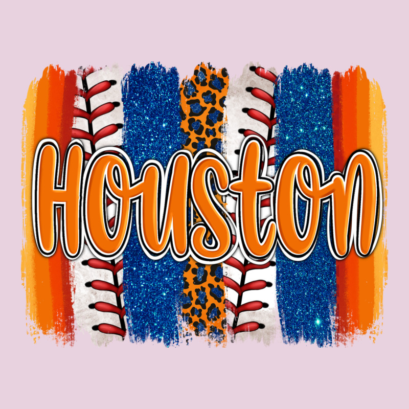 Houston Baseball Team Spirit Brushstrokes Ladies Tee by Artiststas | Teevron