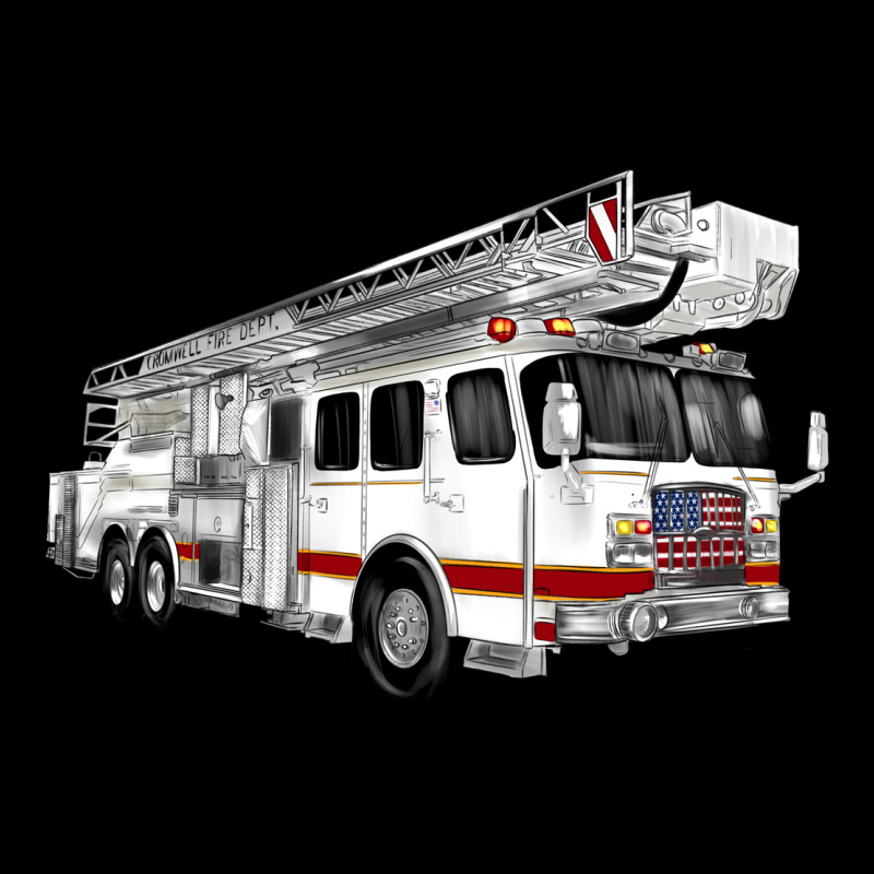 White Fire Truck Premium Sweatshirt by Artiststas | Teevron