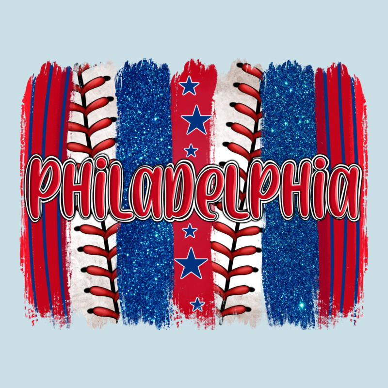 Philadelphia Baseball Team Spirit Brushstrokes Ladies Tee by Artiststas | Teevron