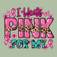 I Wear Pink For My Custom Name Cancer Awareness Urban Heavy Tee | Teevron
