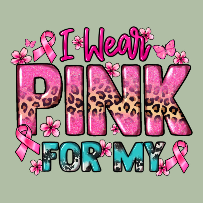 I Wear Pink For My Custom Name Cancer Awareness Urban Heavy Tee by HowdyJamesFarm | Teevron