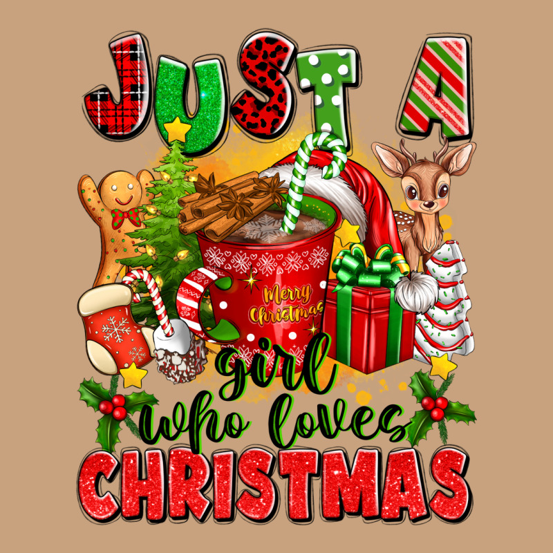 Just A Girl Who Loves Christmas Vintage Tee by texasbilliewilder | Teevron