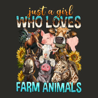 Just A Girl Who Loves Farm Animals Heavy Core Tee | Teevron