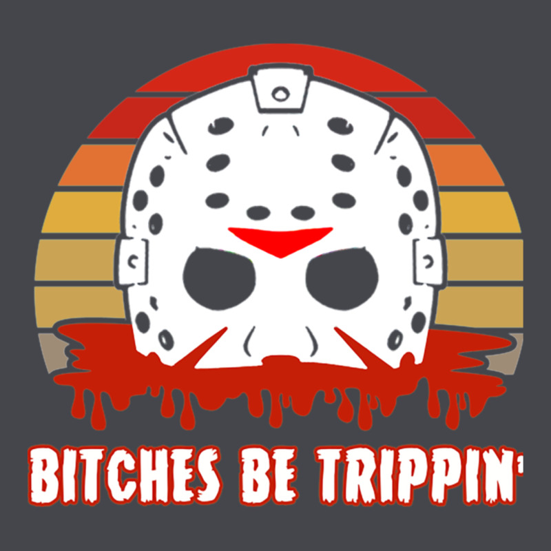 Halloween Bitches Be Trippin Jason Mask Long Sleeve Tee by lanVoArt | Teevron
