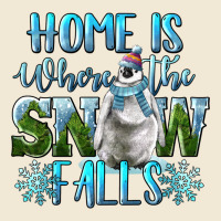 Home Is Where The Snow Falls Winter Penguin Premium Tee | Teevron
