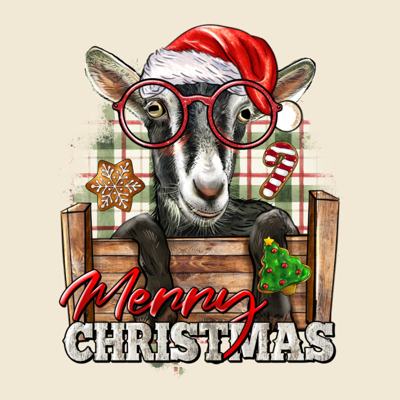 Merry Christmas Alpine Goat Premium Tee by LillyAllenDesigns | Teevron