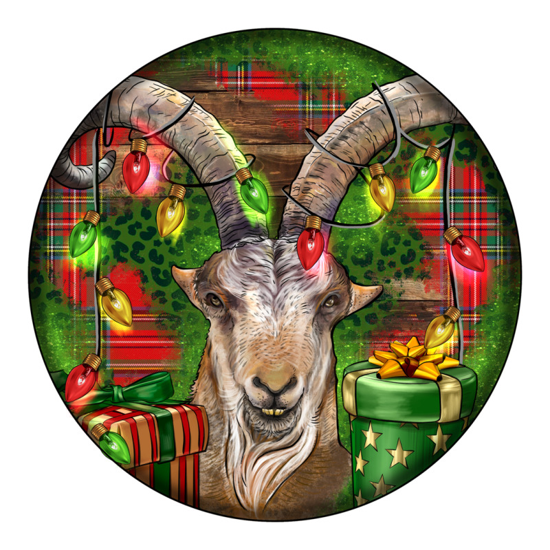 Spanish Goat Christmas Ornament Premium Tee by LillyAllenDesigns | Teevron