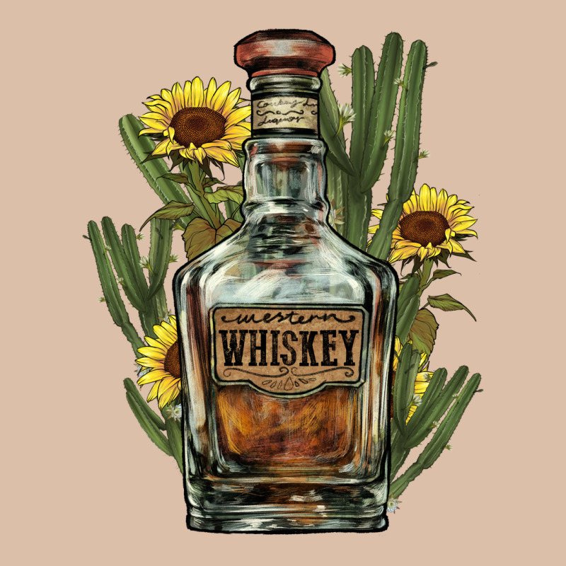 Western Whiskey Bottle Urban Heavy Tee by HowdyJamesFarm | Teevron