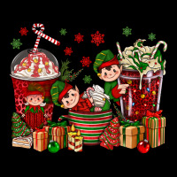 Elf Coffee Cups Christmas Heavy Core Tee | Teevron