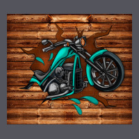Woodgrain Motorcycle Vintage Hoodie | Teevron