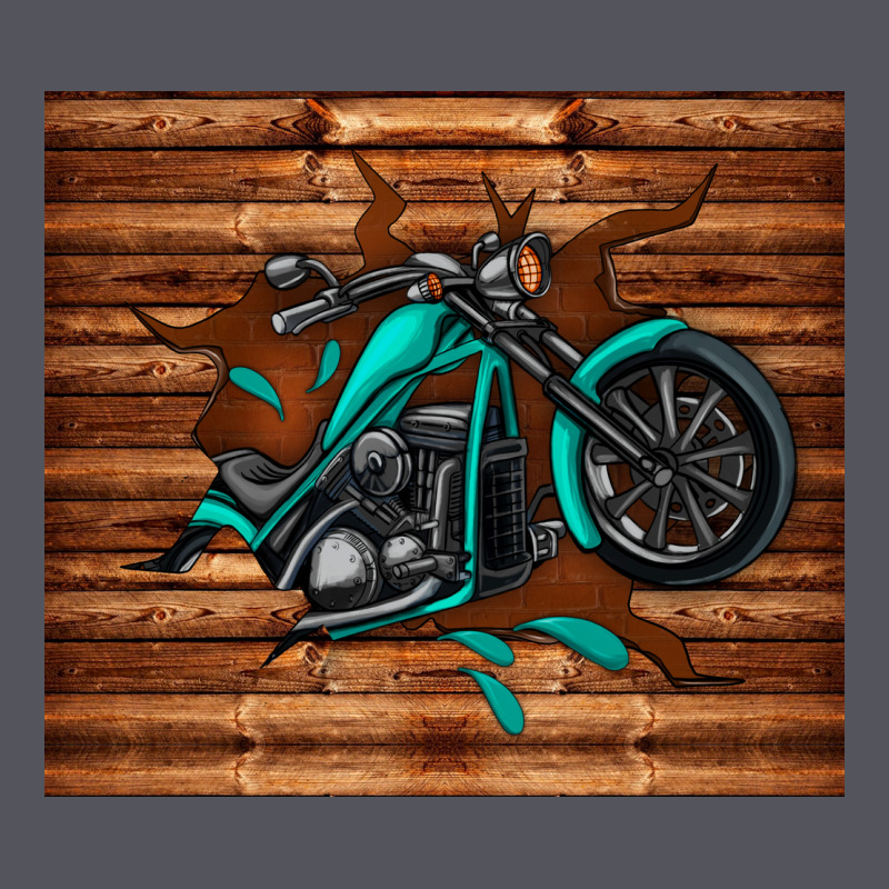 Woodgrain Motorcycle Vintage Hoodie by TumblerDesignByShophia | Teevron
