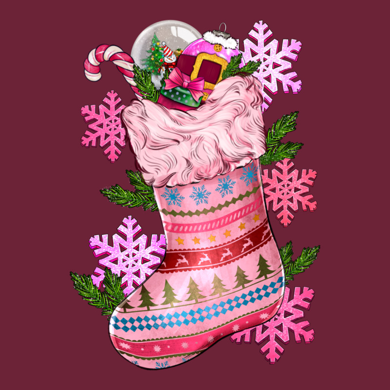 Pink Christmas Socks Long Sleeve Tee by CowGirlArtShop | Teevron