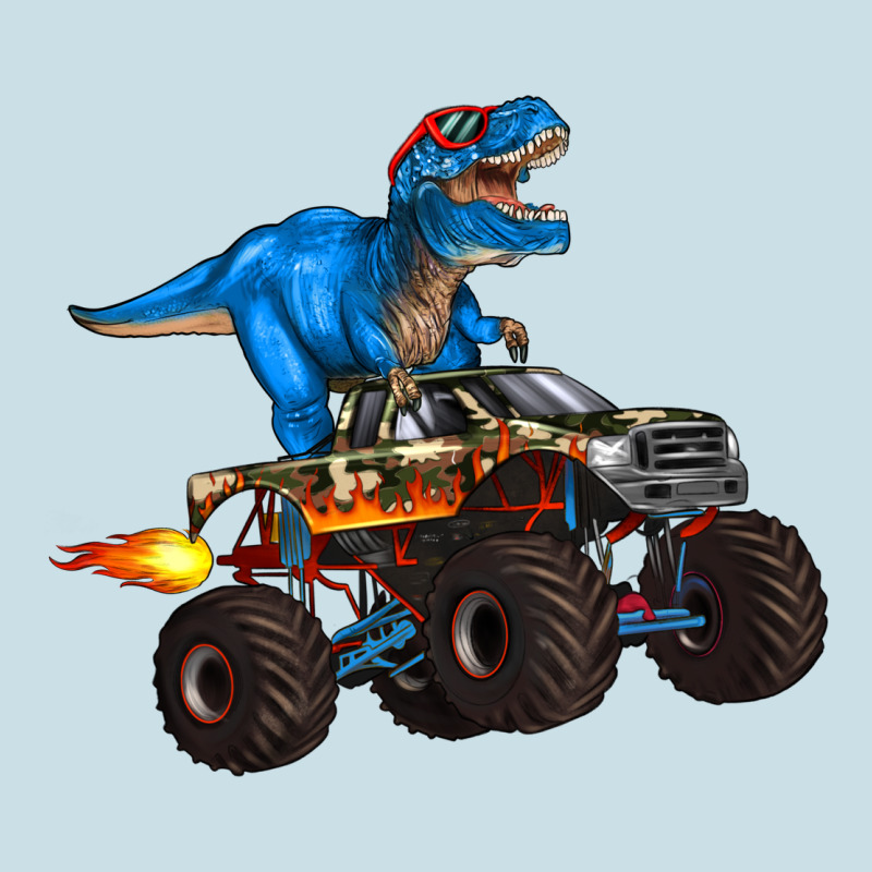 Monster Truck And  T Rex Dinosaur Ladies Tee by Artiststas | Teevron
