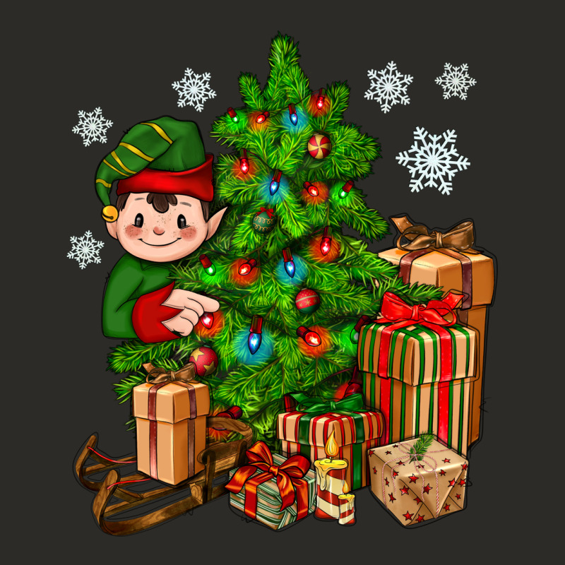 Christmas Elf With Gift Heavy Core Tee by BundleAndBundleShop | Teevron