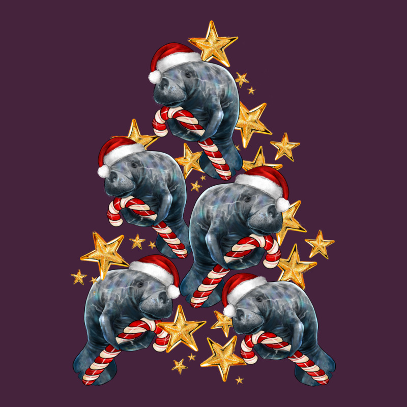 Christmas Tree With Manatee Premium Tee by LillyAllenDesigns | Teevron