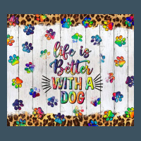 Life Is Better With A Dog Tumbler Tbs Urban Heavy Tee | Teevron
