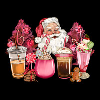 Pink Christmas Pink Tree Santa Coffe Cups Long Sleeve Tee | Teevron