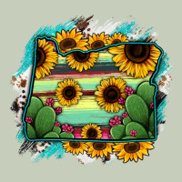 Oregon Map Sunflower Cactus Serape Ladies Tee | Teevron