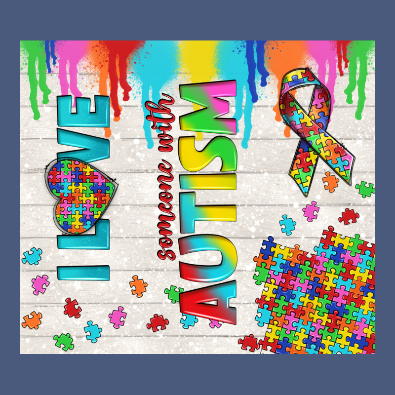 I Love Someone With Autism Vintage Hoodie by TumblerDesignByShophia | Teevron