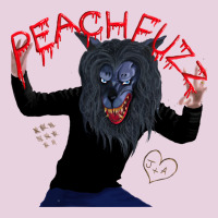 Creep    Hq Peachfuzz Werewolf Mask Pose Ladies Tee | Teevron