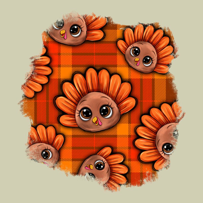 Thanksgiving Turkey With Tartan Patch Heavy Core Tee by BundleAndBundleShop | Teevron