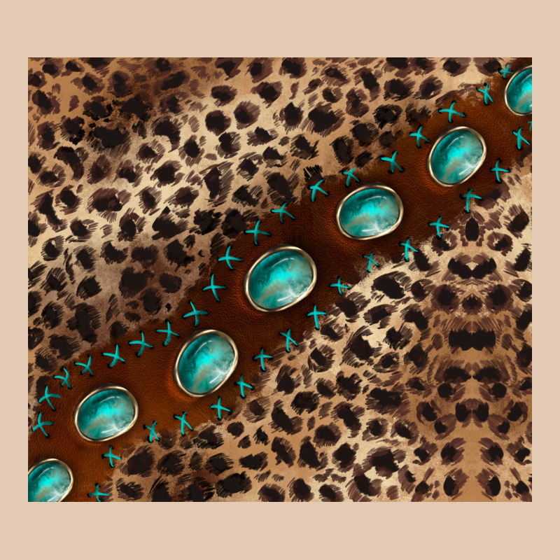 Leopard Gemstone Leather Urban Hoodie by BarkalooDesign | Teevron