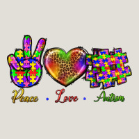 Peace Love Autism Heavy Core Tee | Teevron
