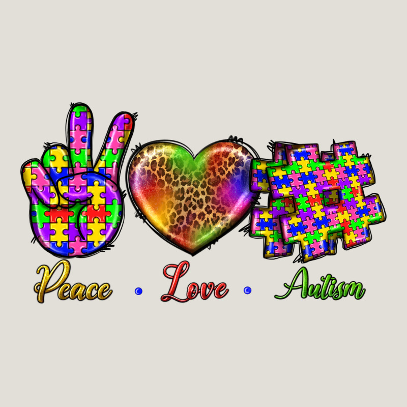 Peace Love Autism Heavy Core Tee by BundleAndBundleShop | Teevron