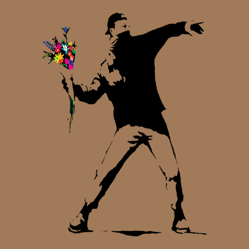 Banksy Protester Throwing Flowers Classic Tee by lanVoArt | Teevron