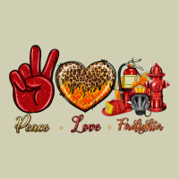 Peace Love Firefighter Heavy Core Tee | Teevron