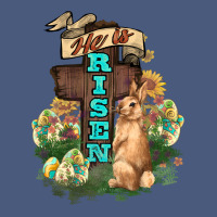He Is Risen Bunny Cross Easter Day Vintage Hoodie | Teevron