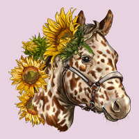 Appaloosa Horse With Sunflowers Ladies Tee | Teevron