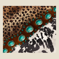 Leopard And Cowhide Gemstone Leather Urban Hoodie | Teevron