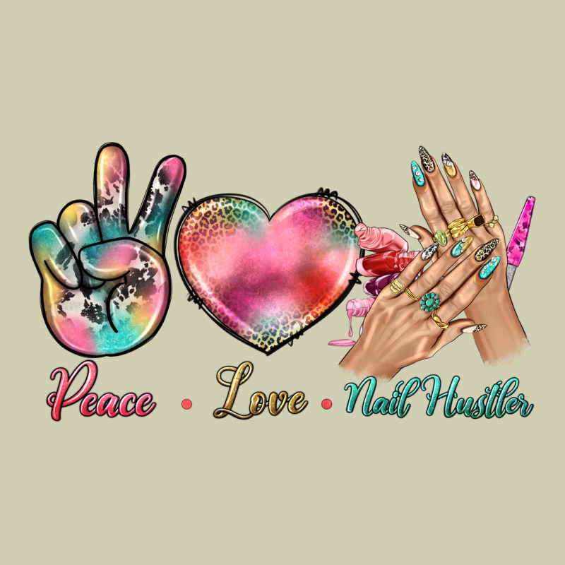 Peace Love Nail Hustler Heavy Core Tee by BundleAndBundleShop | Teevron