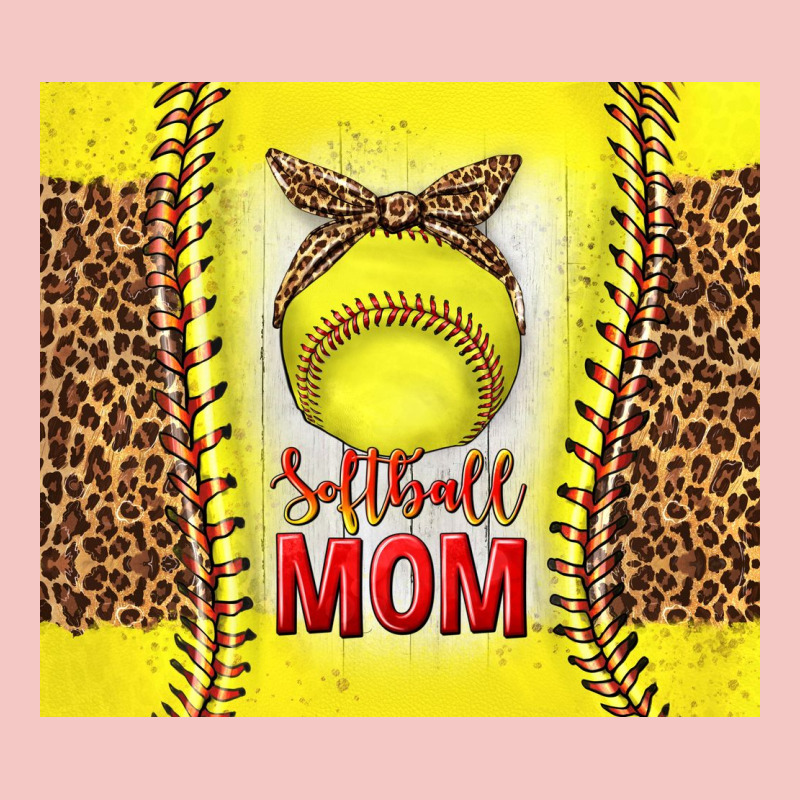 Softball With Leopard Tumbler Tbs Urban Heavy Tee by TumblerDesignByShophia | Teevron