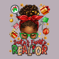 Santas Favorite Realtor Messy Bun Vintage Tee | Teevron