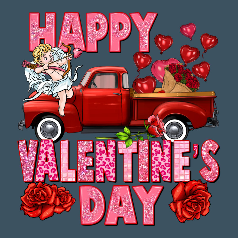 Happy Valentine's Day Red Truck Urban Heavy Tee by HowdyJamesFarm | Teevron